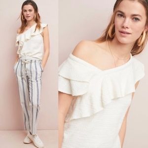 Anthropologie Louisa Ruffled Top